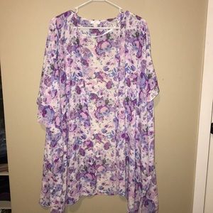 long, flowy cardigan